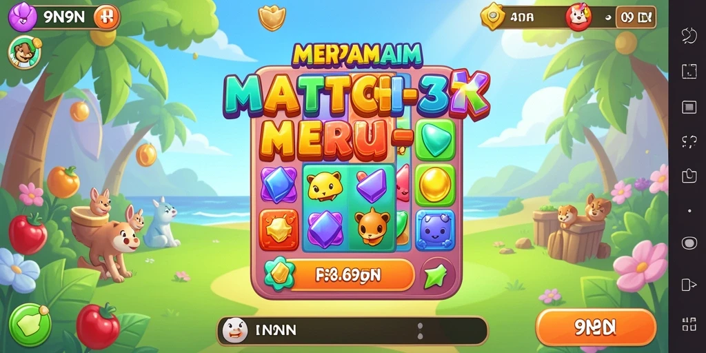Gameplay seru dan menantang dalam 9N9N.