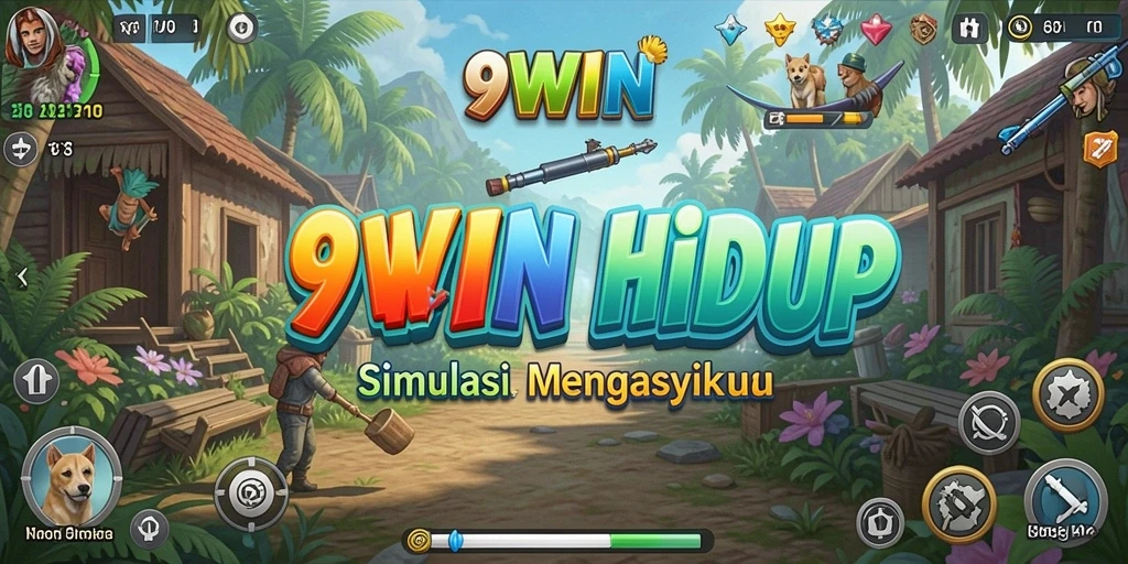 Tampilan gameplay menarik dari 9WIN yang menunjukkan interaksi karakter.