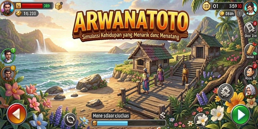 Tampilan gameplay ARWANATOTO yang menarik dan mendebarkan.