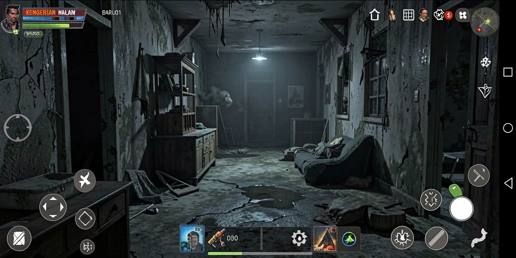 Pengalaman gameplay menegangkan yang penuh dengan kegelapan.