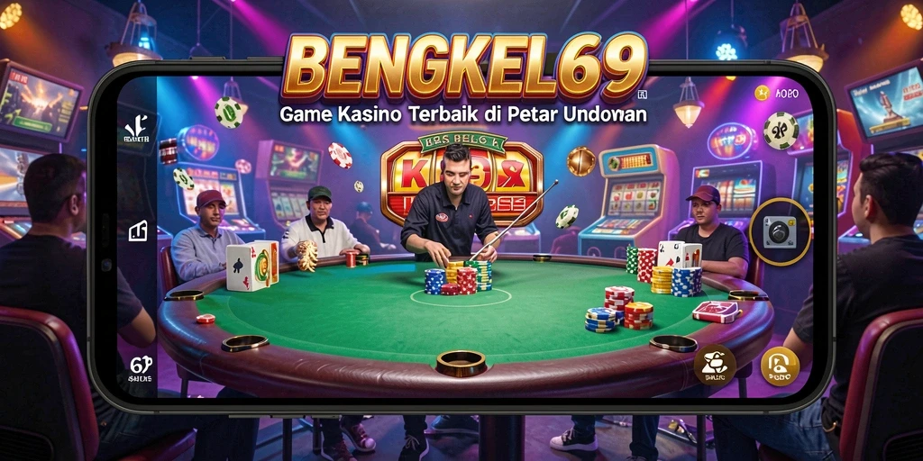 Screenshot gameplay BENGKEL69 menampilkan lingkungan kasino yang menarik dan penuh warna.