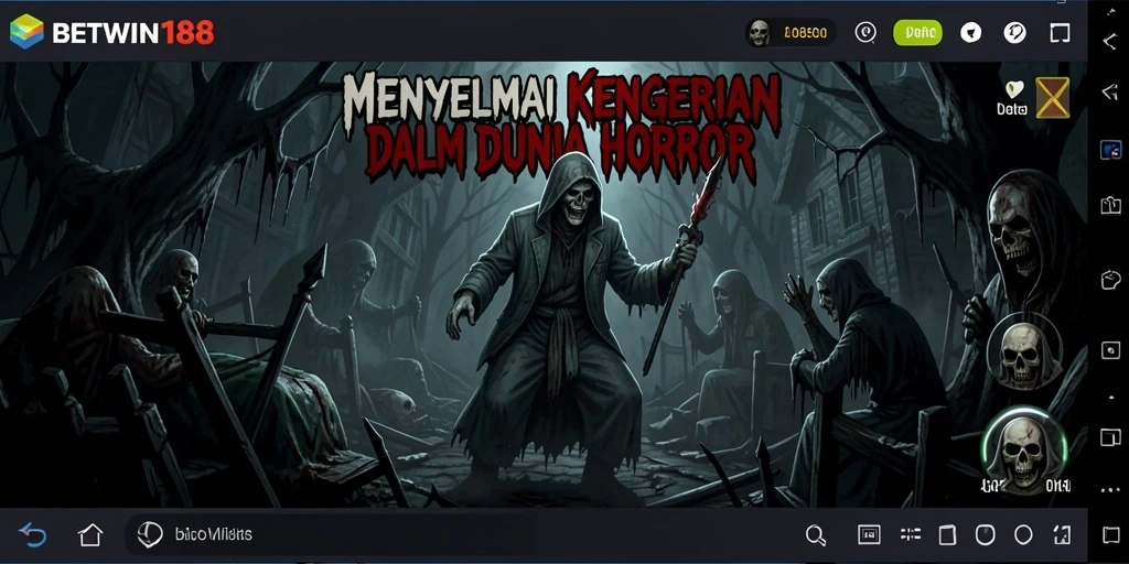 Screenshot gameplay BETWIN188 yang menegangkan dengan suasana mencekam.