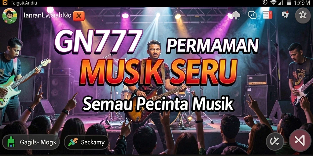 Tampilan gameplay seru dari GN777 dengan berbagai mode permainan musik.