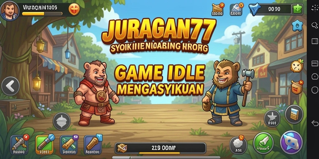 Tampilan gameplay Idle yang menarik di JURAGAN77.