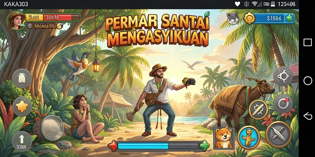 Screenshot KAKA303 menampilkan gameplay yang seru dan interaktif.