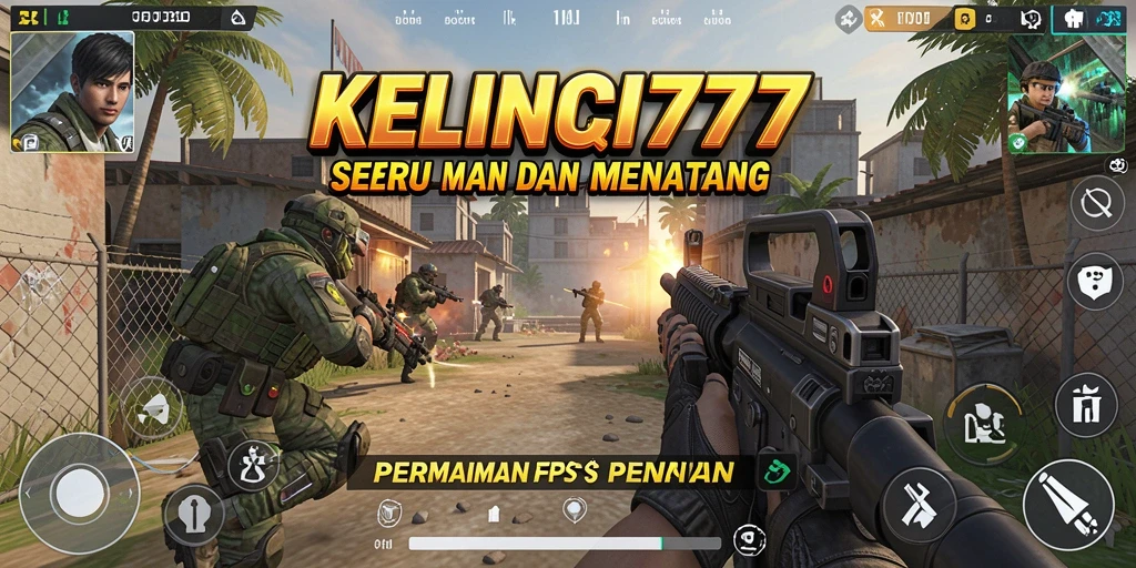 Screenshot gameplay KELINCI777 menampilkan aksi seru dalam pertempuran FPS.