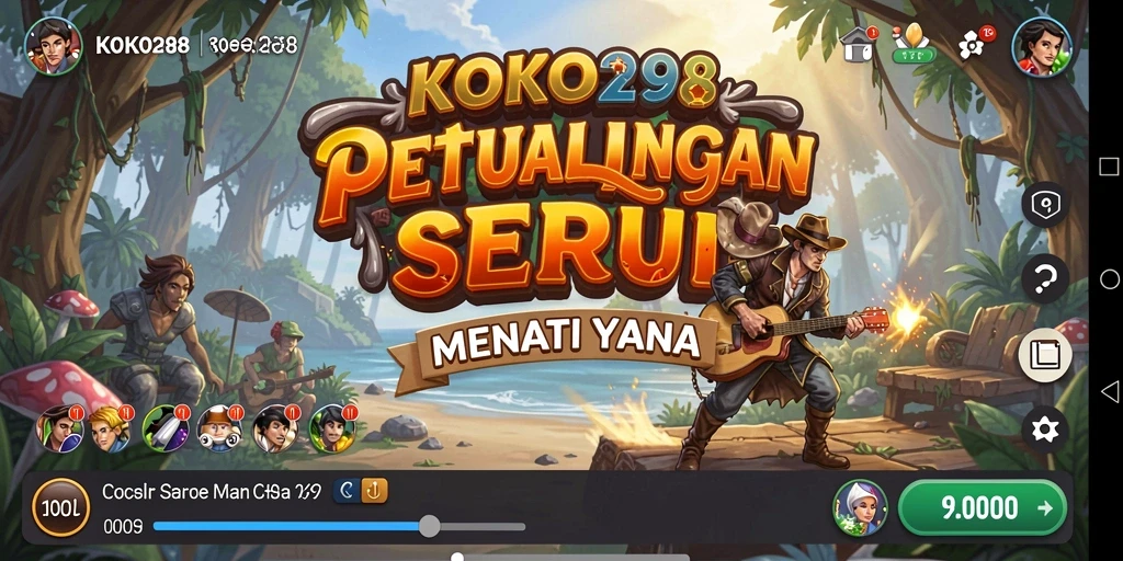 Menampilkan gameplay mendebarkan dalam dunia petualangan KOKO288.