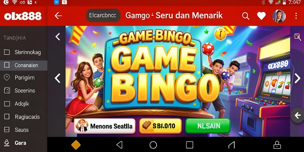 Gameplay seru Bingo di OLX888 dengan banyak pemain.