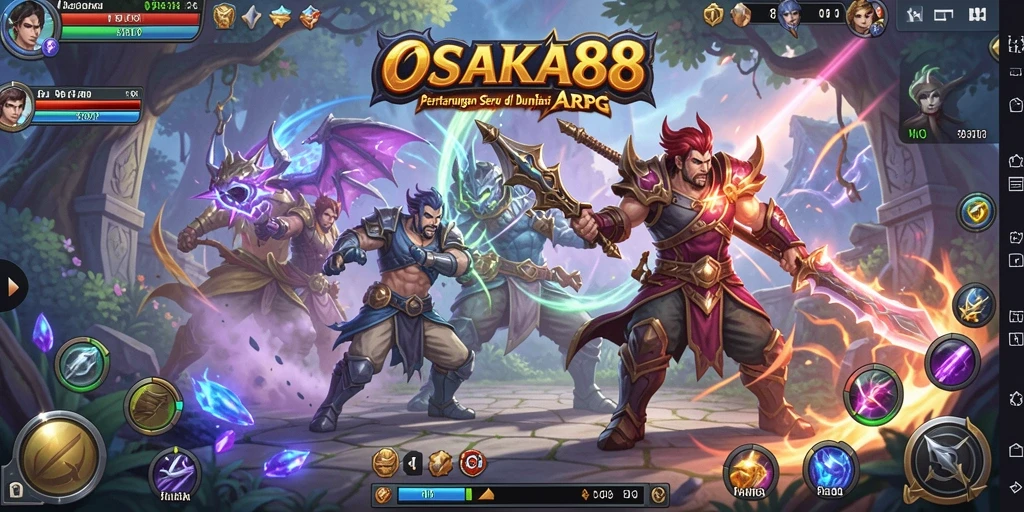 Screenshot OSAKA88 menampilkan aksi seru dalam pertarungan ARPG.