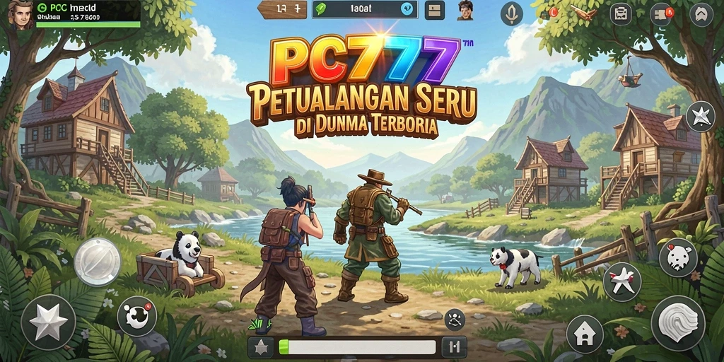 Tangkapan layar gameplay <strong>PC777</strong> menunjukkan dunia terbuka yang luas dan kaya.