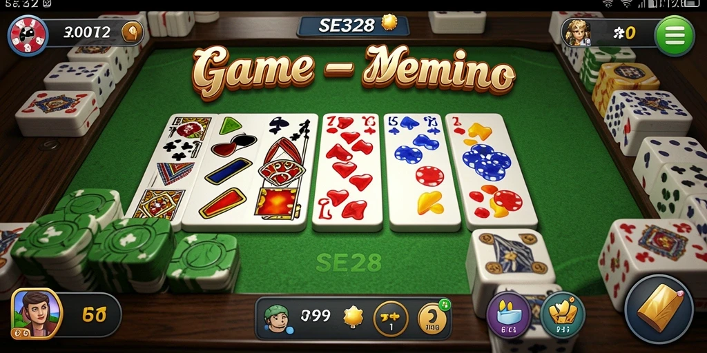 Tampilan gameplay seru dari SE328 saat bermain Domino.