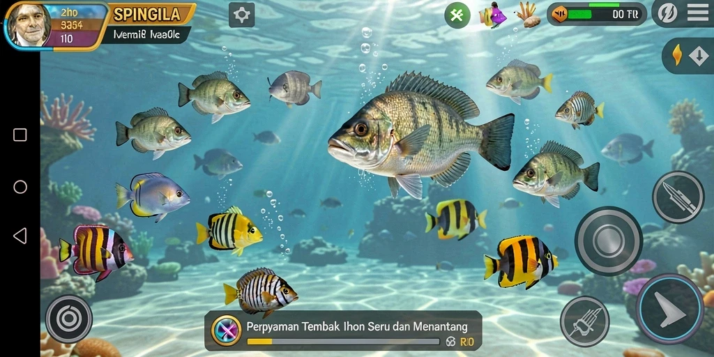 Tampilan gameplay menarik dari SPINGILA yang seru dan menantang.