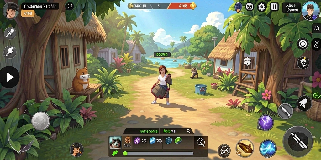Tampilan gameplay X168 yang seru dan menghibur.